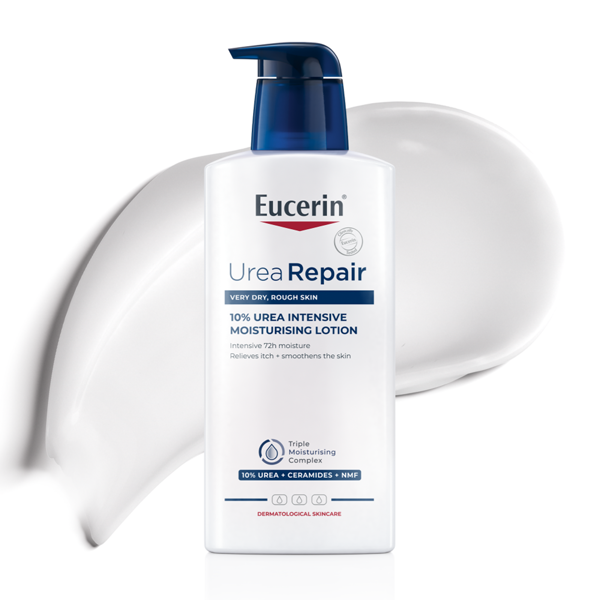 EUCERIN UREAREPAIR PLUS, kūno losjonas su 10% šlapalo, sausai odai, 400 ml