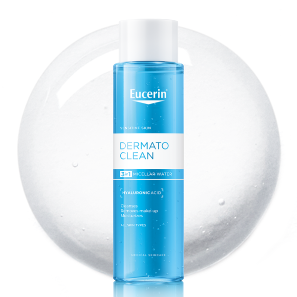 EUCERIN DERMATOCLEAN 3 IN 1, micelinis vanduo, 400 ml