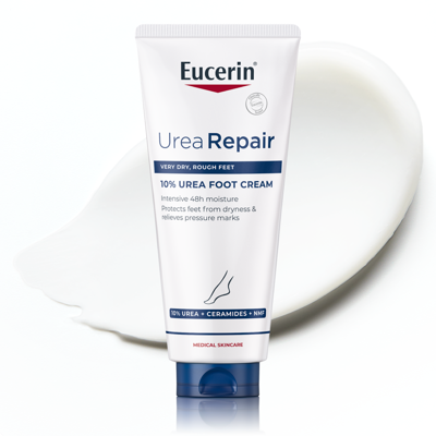EUCERIN UREAREPAIR PLUS, pėdų kremas su 10% šlapalo sausai odai, 100 ml