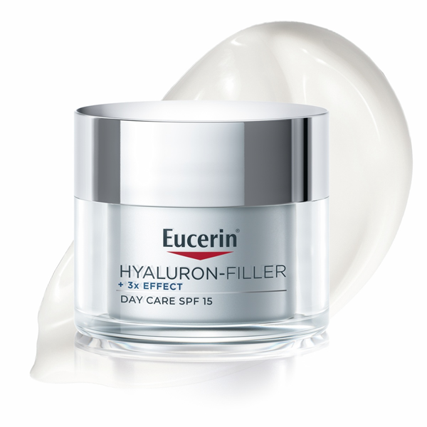 EUCERIN HYALURON - FILLER, dieninis kremas sausai odai, SPF 15, 50 ml