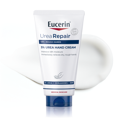 EUCERIN UREAREPAIR PLUS, rankų kremas su 5% šlapalu, sausai odai, 75 ml