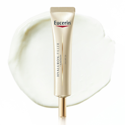 EUCERIN HYALURON - FILLER + ELASTICITY, akių srities kremas, SPF20, 15 ml