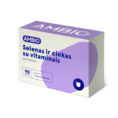 AMBIO SELENAS IR CINKAS SU VITAMINAIS, 90 tablečių