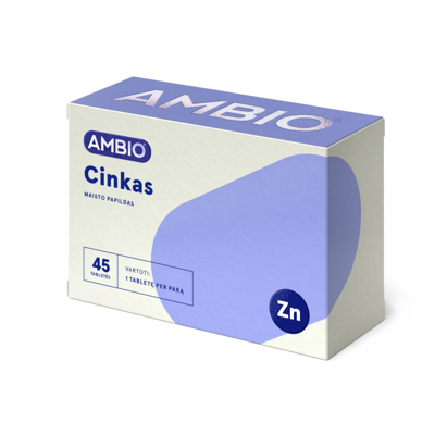 AMBIO CINKAS, 45 tabletės