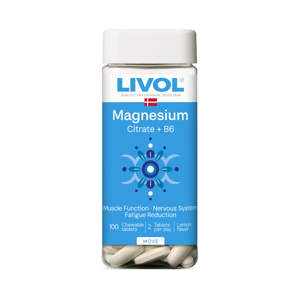LIVOL EXTRA MAGNIO CITRATAS + B6, 100 tablečių