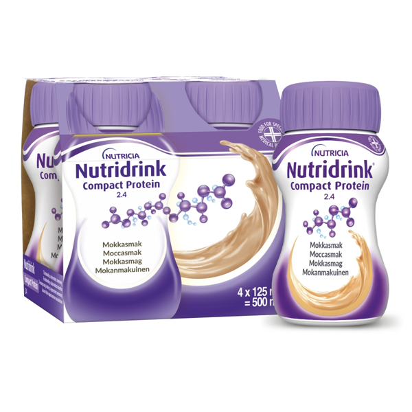 NUTRICIA NUTRIDRINK PROTEIN MOCHA, 125 ml, 4 vnt.