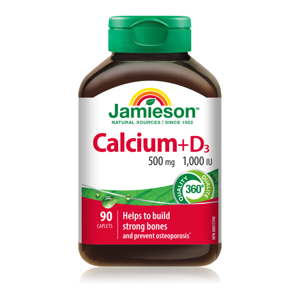 JAMIESON KALCIS SU VITAMINU D3, 90 tablečių