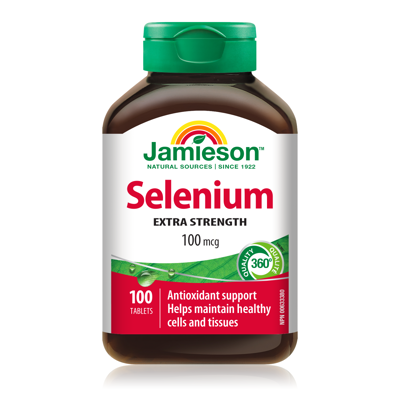 JAMIESON SELENAS, 100 mcg, 100 tablečių