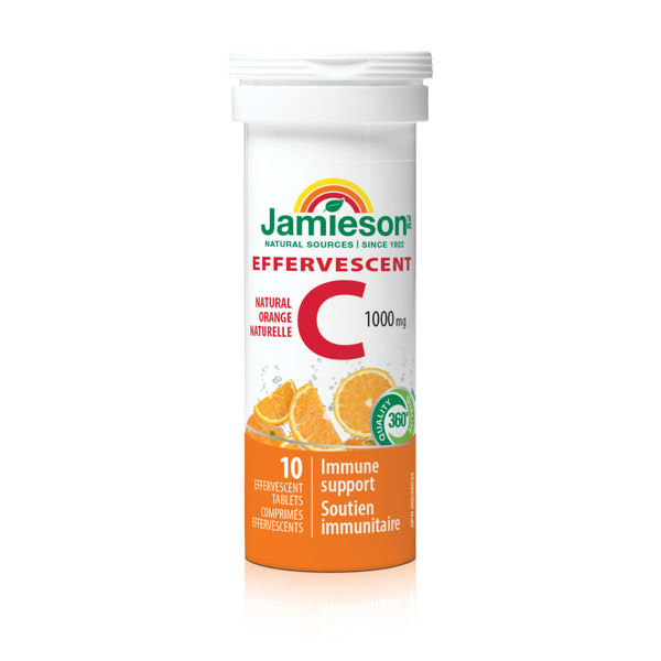 JAMIESON VITAMINAS C TIRPUSIS, 1000 mg, 10 tirpiųjų tablečių
