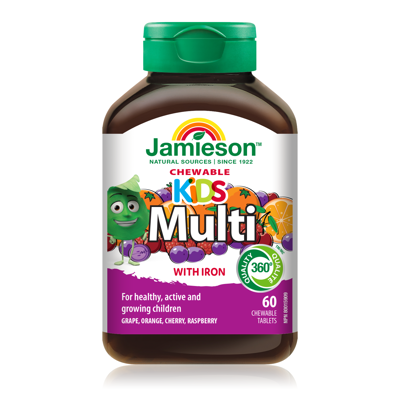 JAMIESON VITA-VIM MULTI FOR KIDS, vaikams, 60 kramtomųjų tablečių