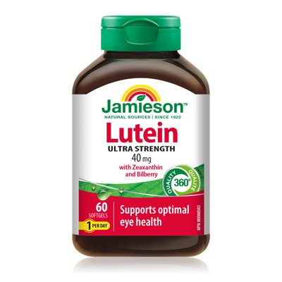 JAMIESON LUTEIN, 40 mg, 60 kapsulių