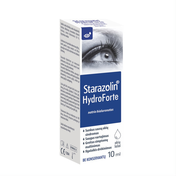 STARAZOLIN HYDROFORTE, akių lašai, 10 ml